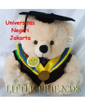 Boneka Wisuda Universitas Negeri Jakarta (30 cm)